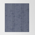 Thai Indigo Batik 3 Throw Blanket Gallery Image 2