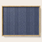 Thai Indigo Batik 3 Serving Tray Gallery Image 1