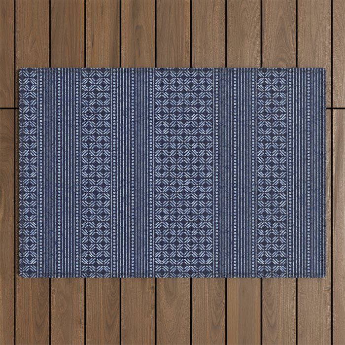 Thai Indigo Batik 3 Outdoor Rug Gallery Image 1