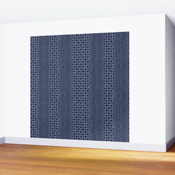 Thai Indigo Batik 3 Wall Mural Gallery Image 2