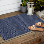 Thai Indigo Batik 3 Outdoor Rug Gallery Image 2