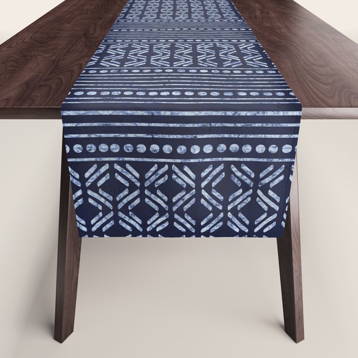 Thai Indigo Batik 3 Table Runner Gallery Image 1
