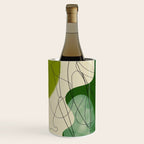 relations in green boho lines & shapes Wine Chiller Gallery Image 3