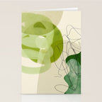 relations in green boho lines & shapes Stationery Card Gallery Image 2