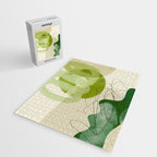 relations in green boho lines & shapes Jigsaw Puzzle Gallery Image 2