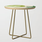 relations in green boho lines & shapes Side Table Gallery Image 1