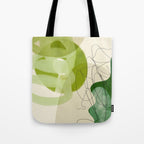 relations in green boho lines & shapes Tote Bag Gallery Image 1