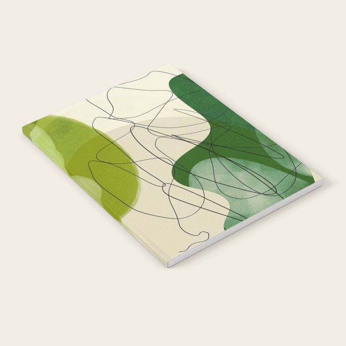 relations in green boho lines & shapes Notebook Gallery Image 2