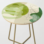 relations in green boho lines & shapes Side Table Gallery Image 2