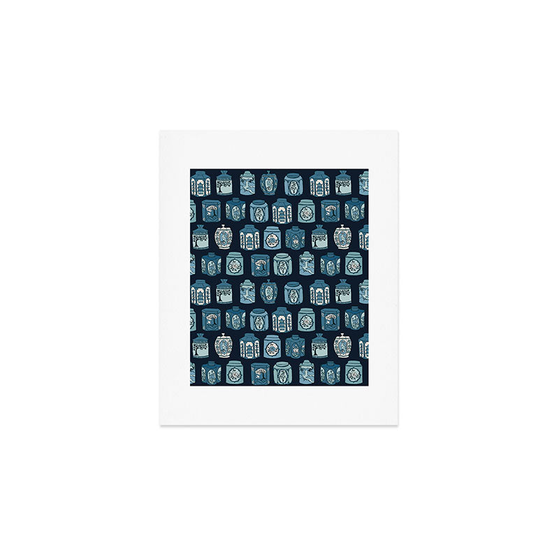 Chinese Tea {Blue Willow Dark} Art Print Gallery Image 1