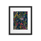 Hummingbirds and Bees {Deep Blue} Framed Art Print Gallery Image 6