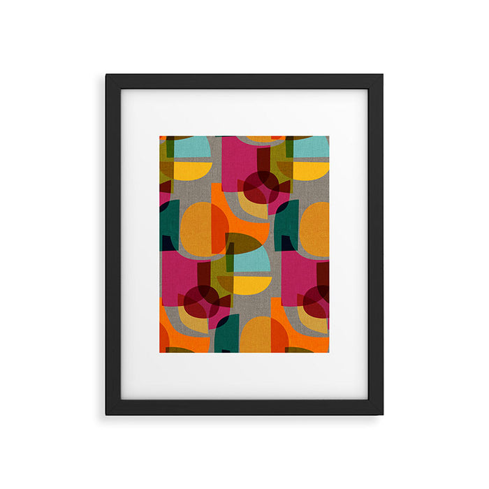 Mid Century Kaleidoscope Framed Art Print Gallery Image 1