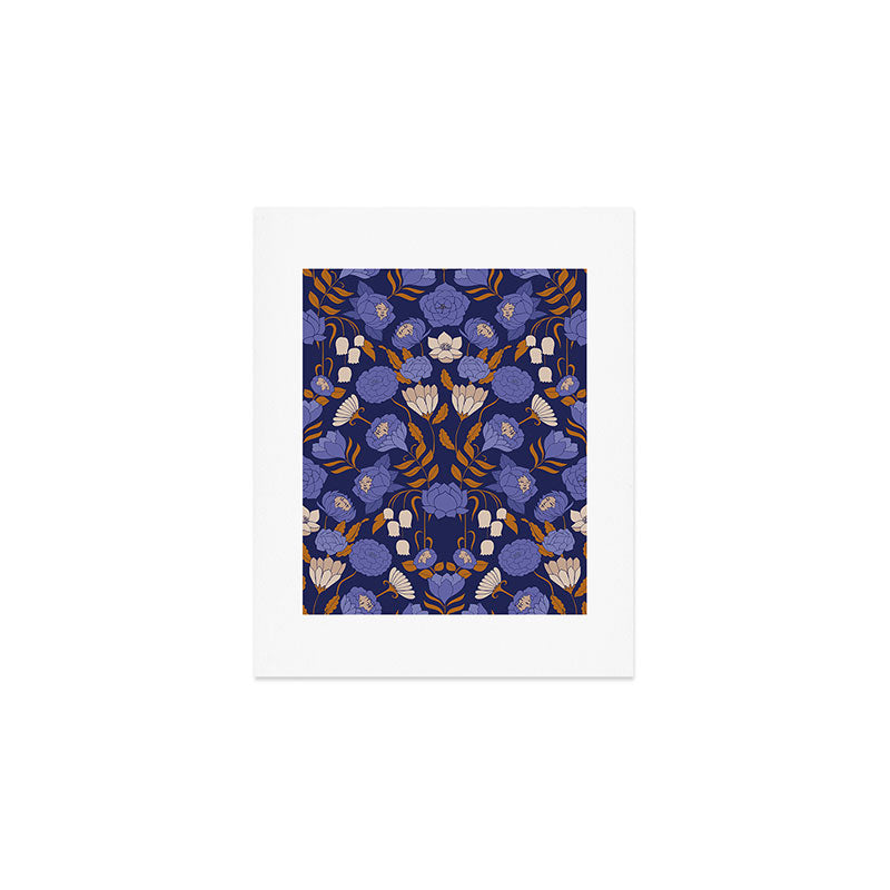 Mystery Blooms {Periwinkle} Art Print Gallery Image 1