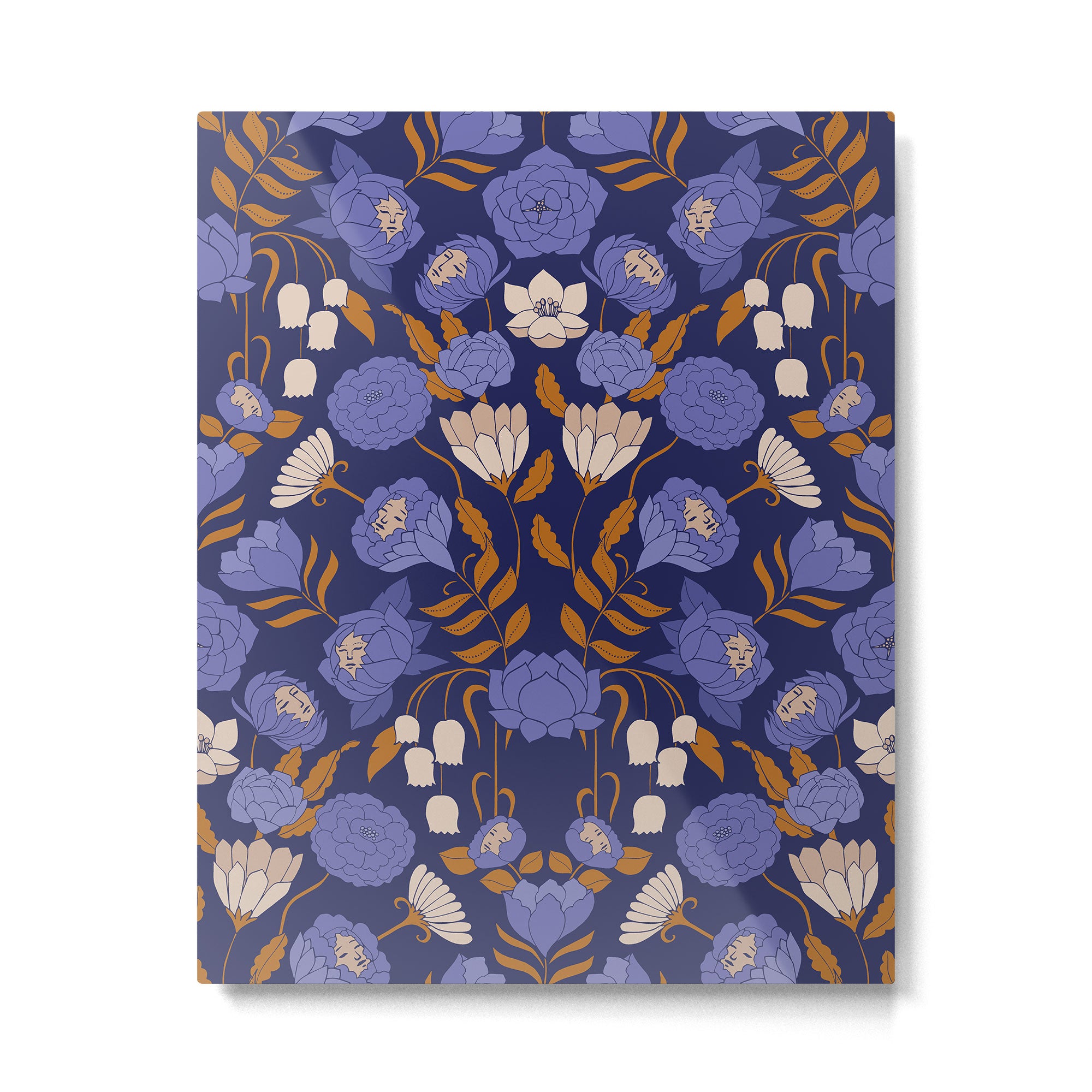 Mystery Blooms {Periwinkle} Metal Print Gallery Image 4