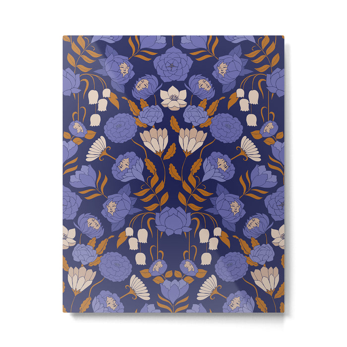 Mystery Blooms {Periwinkle} Metal Print Gallery Image 1