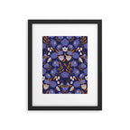 Mystery Blooms {Periwinkle} Framed Art Print Gallery Image 5