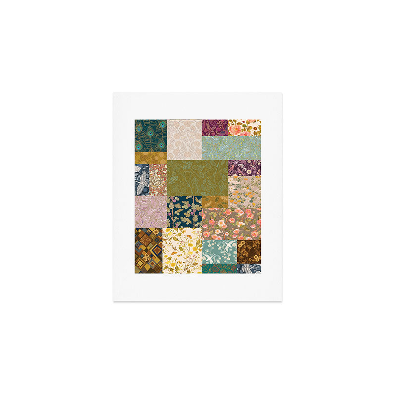 Pashmina Patchwork Art Print Gallery Image 1