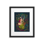 The Mermaid and the Unicorn Framed Art Print Gallery Image 5