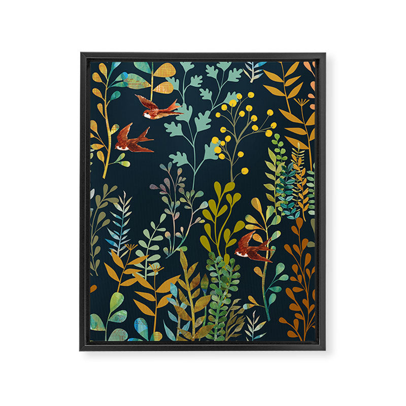 The Wild Garden Night Framed Canvas Print Gallery Image 6