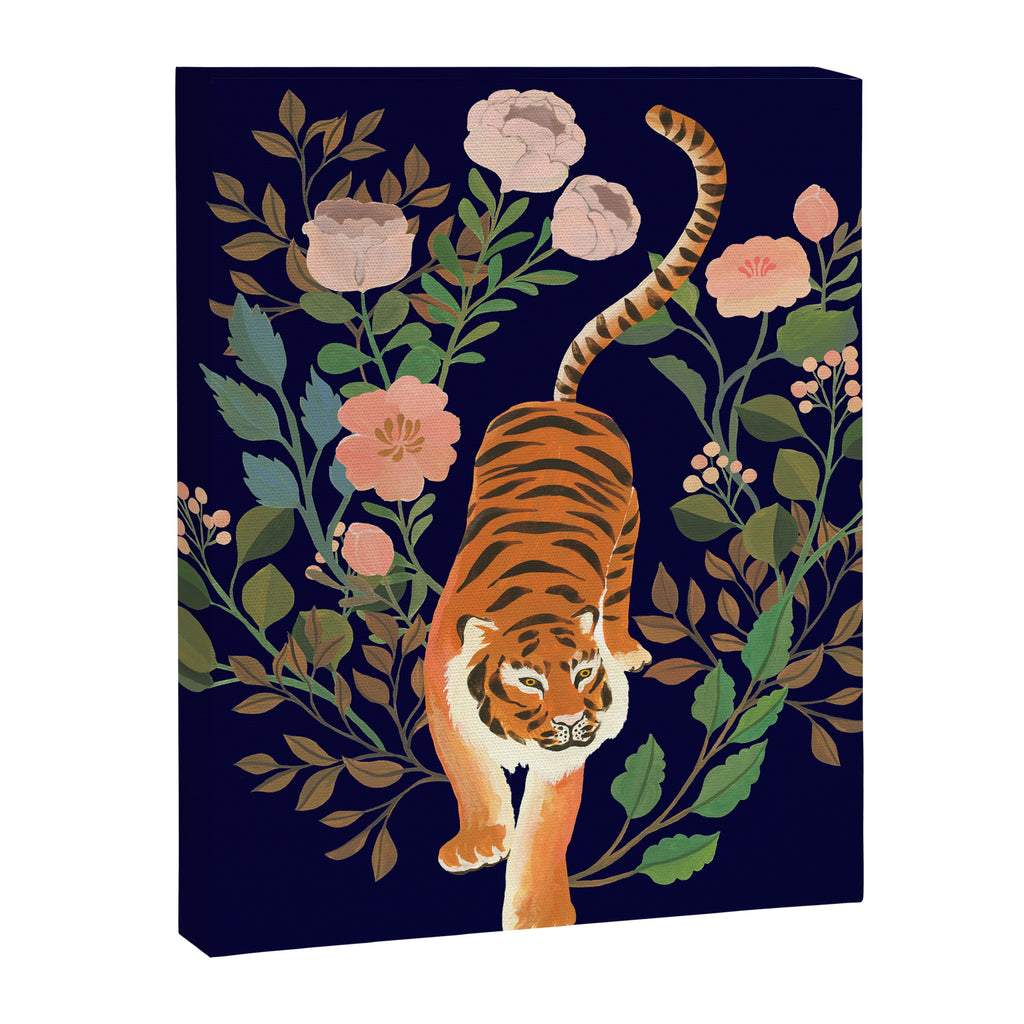 Tiger Floral Garden Canvas Print Gallery Image 6