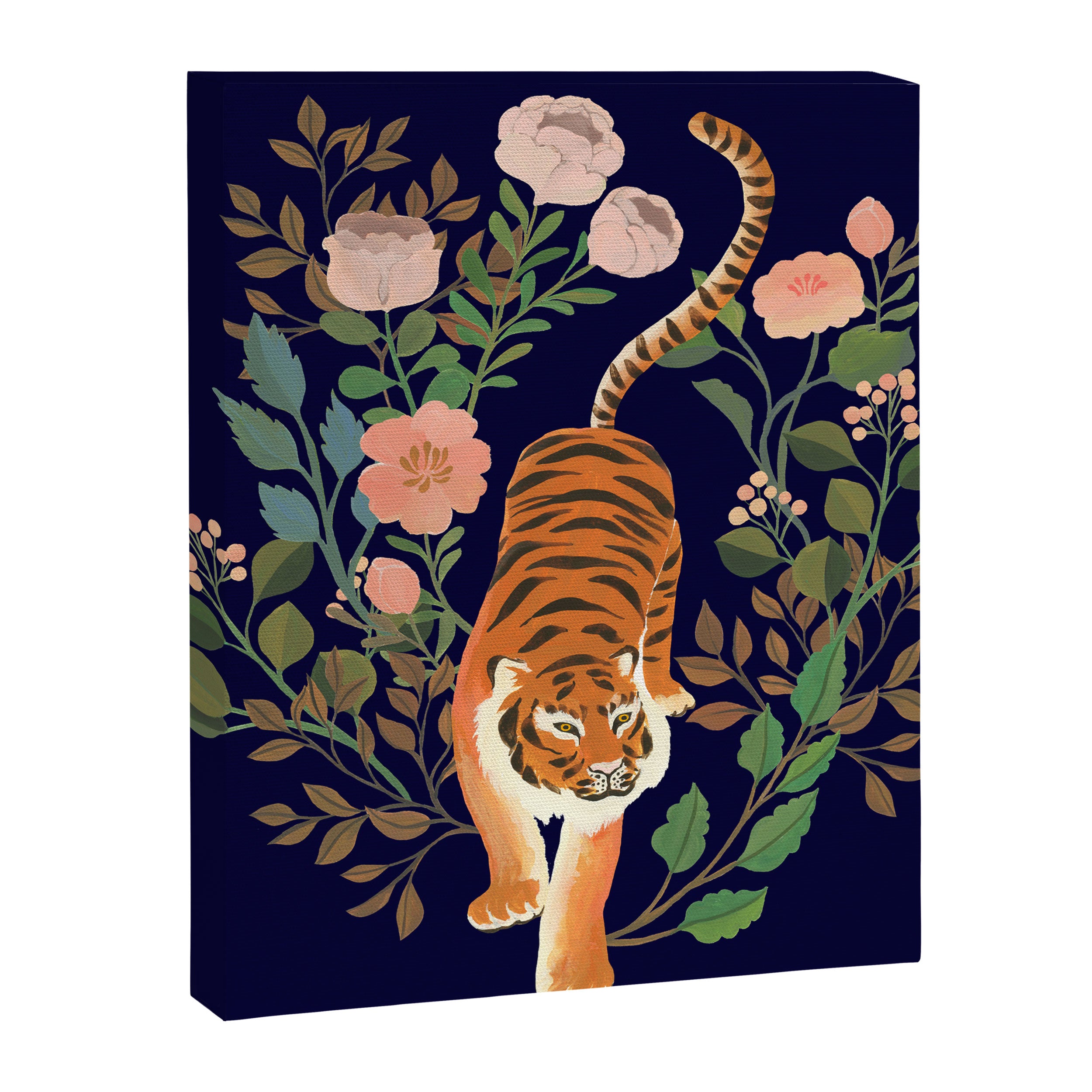 Tiger Floral Garden Canvas Print Gallery Image 6