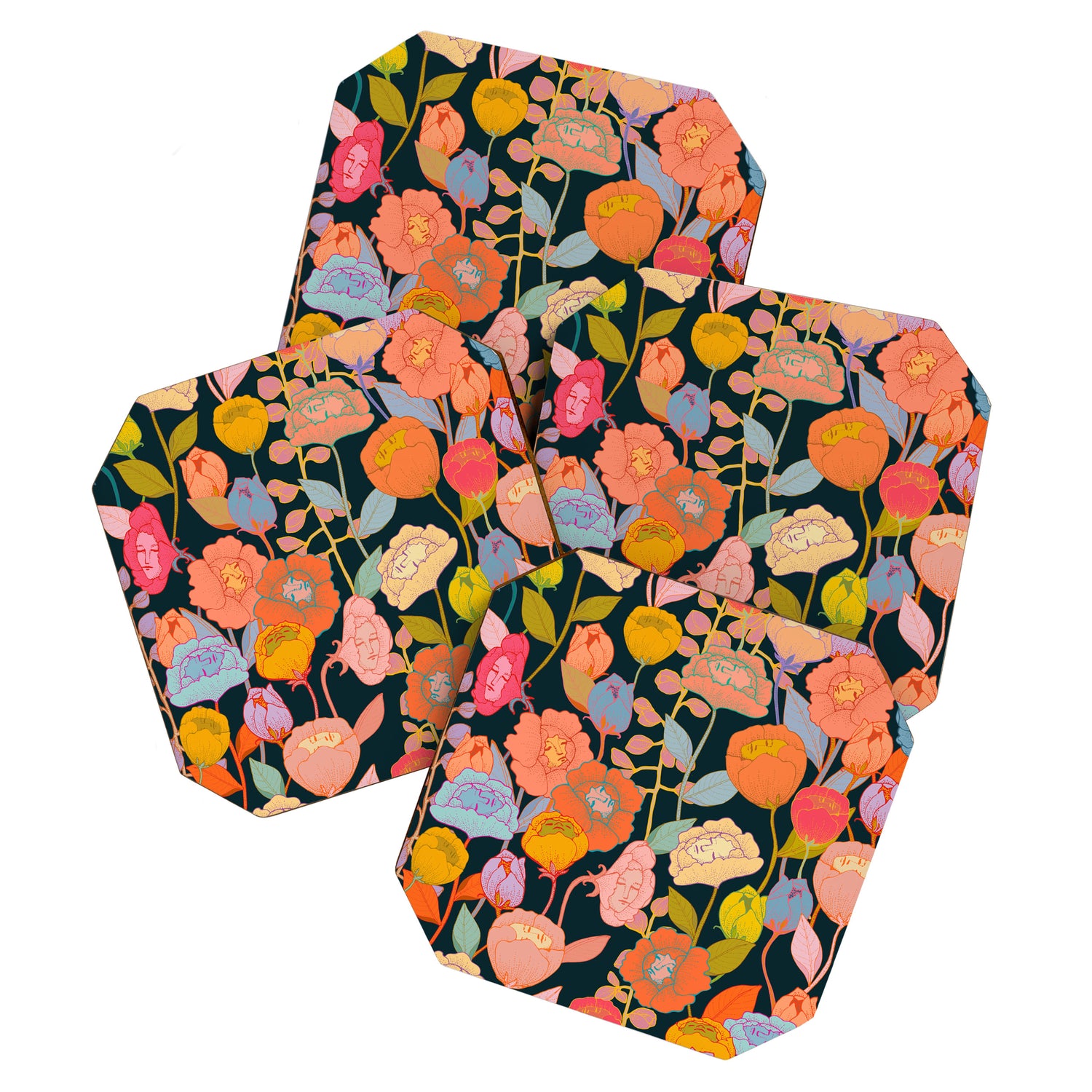 Wonderland Flowers Coaster Gallery Image 1