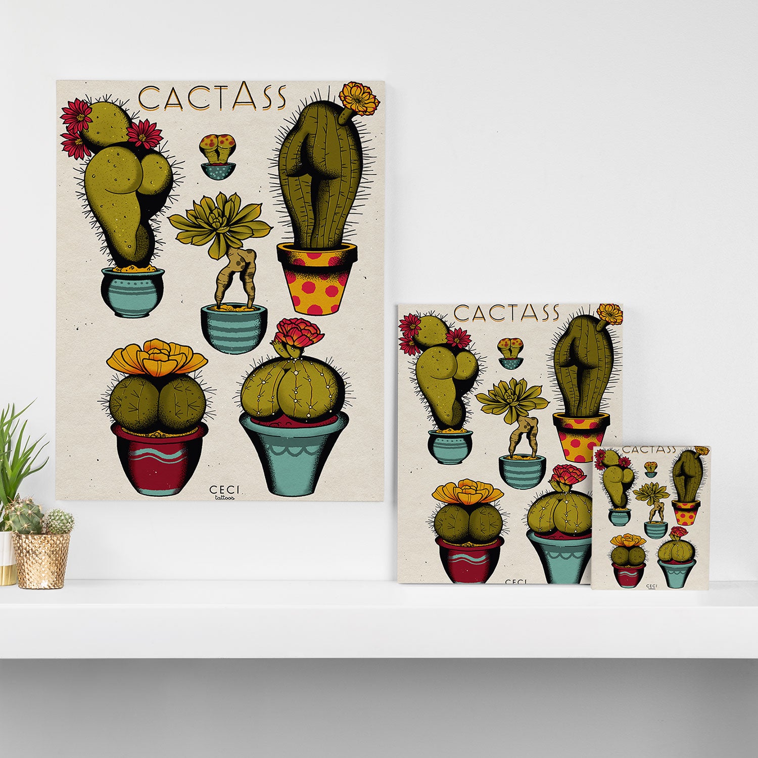 CactAss Canvas Print Gallery Image 3