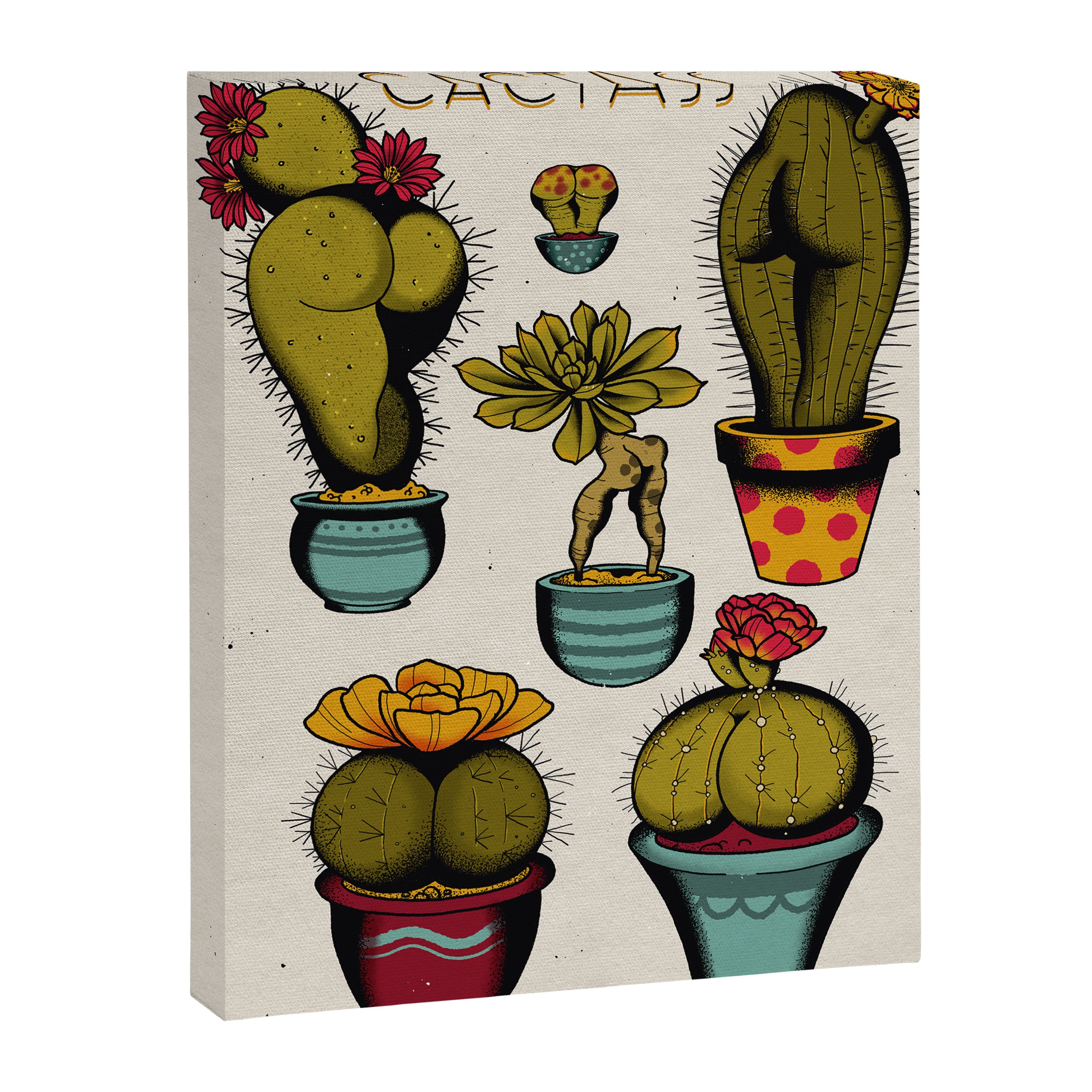 CactAss Canvas Print Gallery Image 3