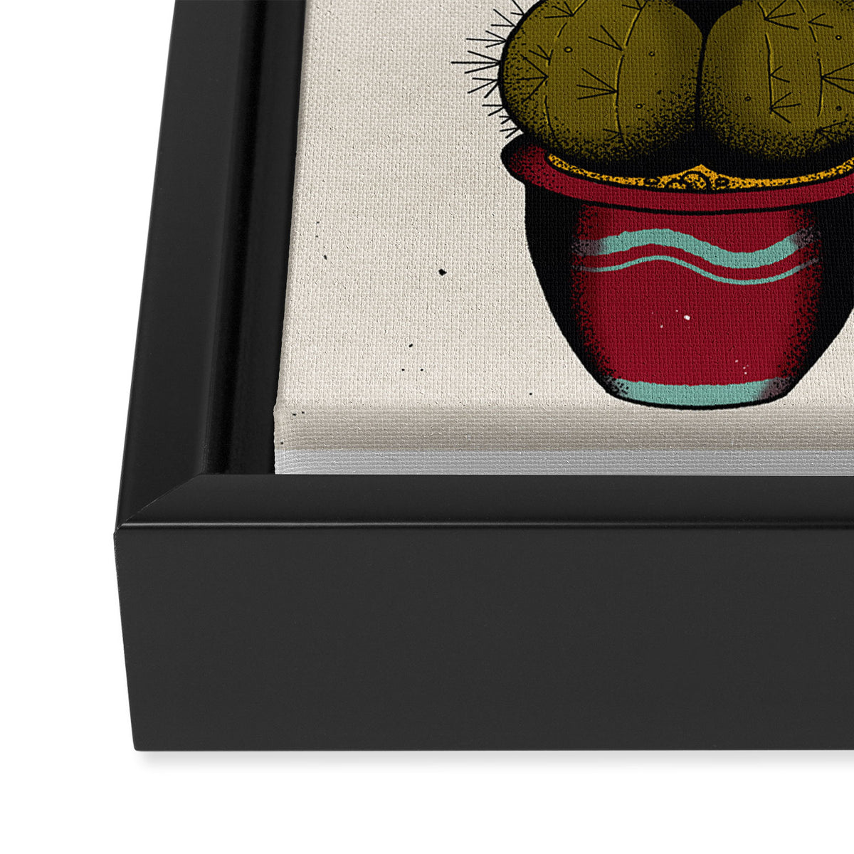 CactAss Framed Canvas Print Gallery Image 3