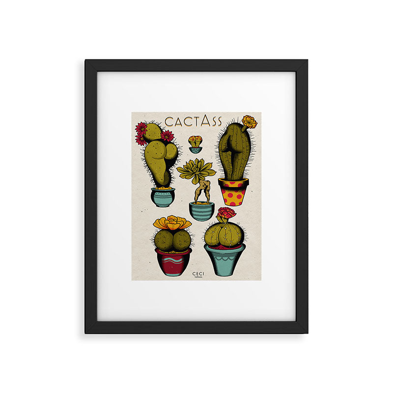 CactAss Framed Art Print Gallery Image 4