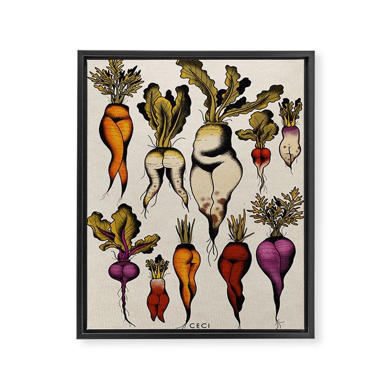 Root vegetables Framed Canvas Print Gallery Image 6