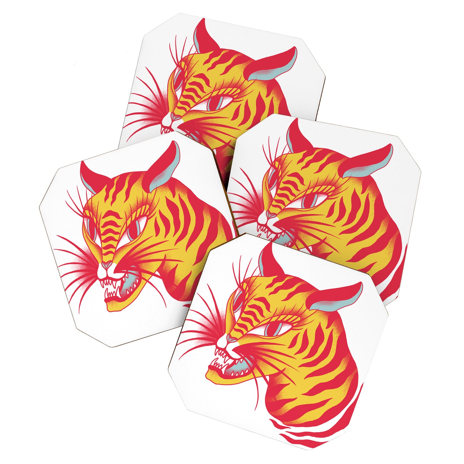 Tigerpop pattern Coaster Gallery Image 1