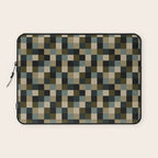 Bold Earthy Checks Pattern - Small IV Laptop Sleeve Gallery Image 1