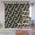 Bold Earthy Checks Pattern - Small IV Wall Mural Gallery Image 1