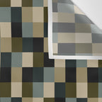Bold Earthy Checks Pattern - Small IV Wall Tapestry Gallery Image 3