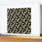 Bold Earthy Checks Pattern - Small IV Wall Mural Gallery Image 2