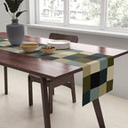 Bold Earthy Checks Pattern - Small IV Table Runner Gallery Image 2