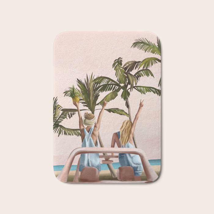 Beach Spring Break Bath Mat Gallery Image 1