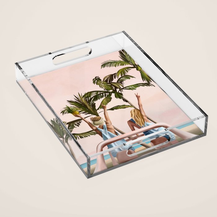 Beach Spring Break Acrylic Tray Gallery Image 1