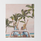 Beach Spring Break Throw Blanket Gallery Image 2