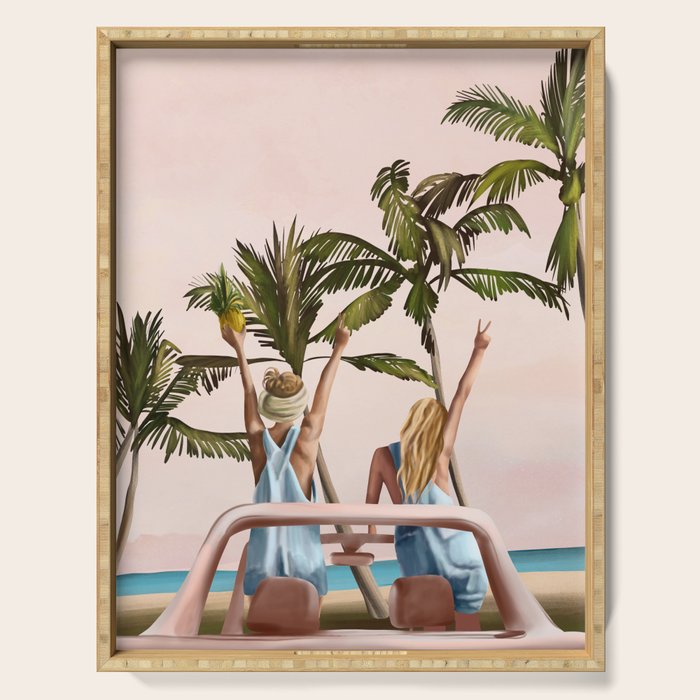 Beach Spring Break Serving Tray Gallery Image 1