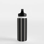 Minimal Triangles - Black & White II Water Bottle Gallery Image 3