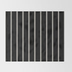 Minimal Triangles - Black & White II Throw Blanket Gallery Image 2