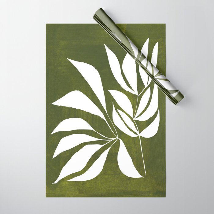 Olive Branches Wrapping Paper Gallery Image 1