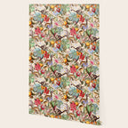 Animal and Floral Pattern Wallpaper Gallery Image 2