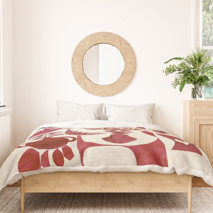 Crimson Window Sill Duvet Cover Gallery Image 3