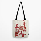 Crimson Window Sill Tote Bag Gallery Image 2