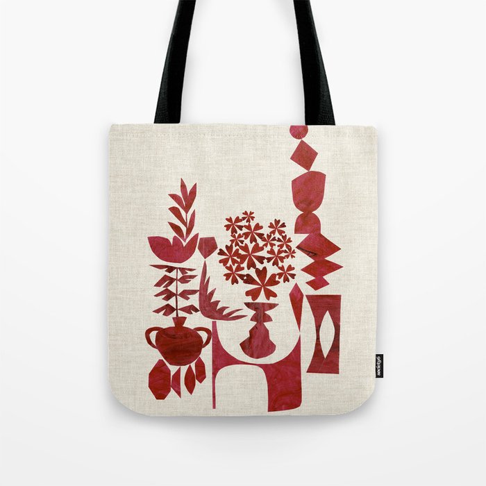 Crimson Window Sill Tote Bag Gallery Image 1