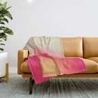 Find Your Fire - Pink Aura Gradient Throw Blanket Gallery Image 1