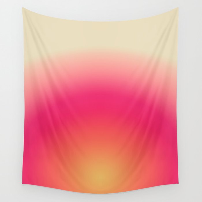 Find Your Fire - Pink Aura Gradient Wall Tapestry Gallery Image 1